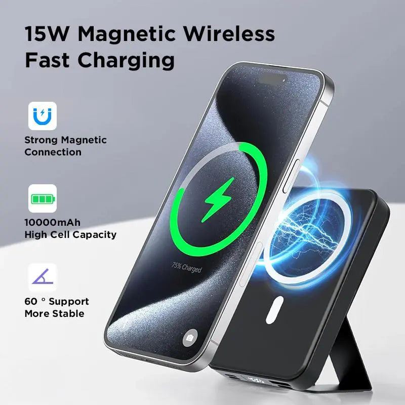 10,000mAh Foldable Magnetic Wireless Power Bank product image 3
