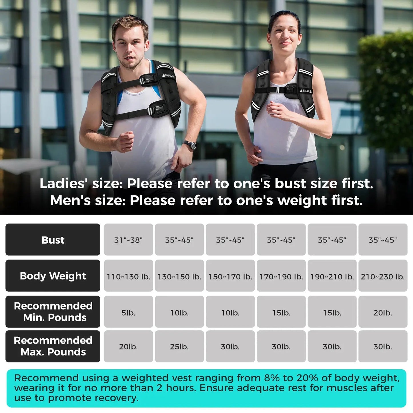 Adjustable Weighted Vest for Home Workouts product image 9