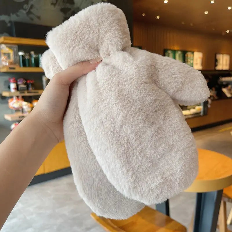 Fluffy Plush Winter Mittens