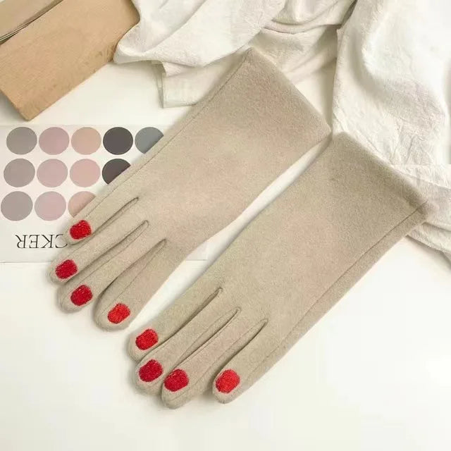 Touchscreen Winter Gloves with Nail-Friendly Design