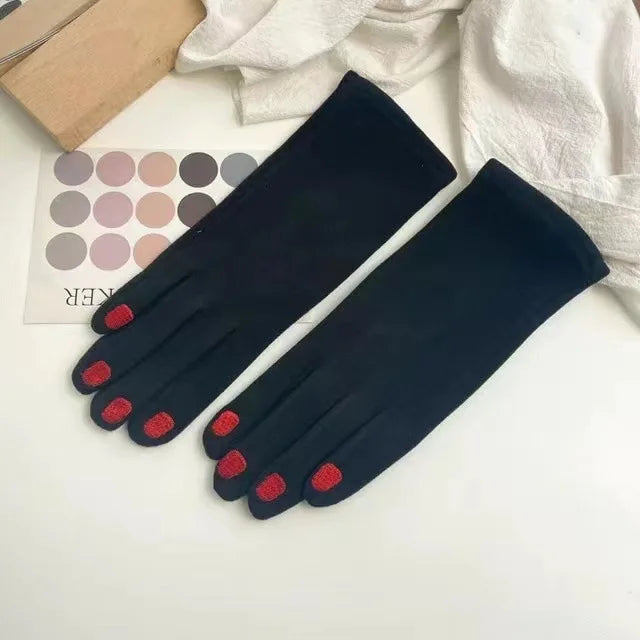 Touchscreen Winter Gloves with Nail-Friendly Design