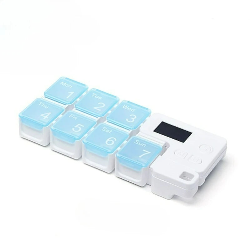 Smart Electronic Weekly Pill Organizer with Alarm