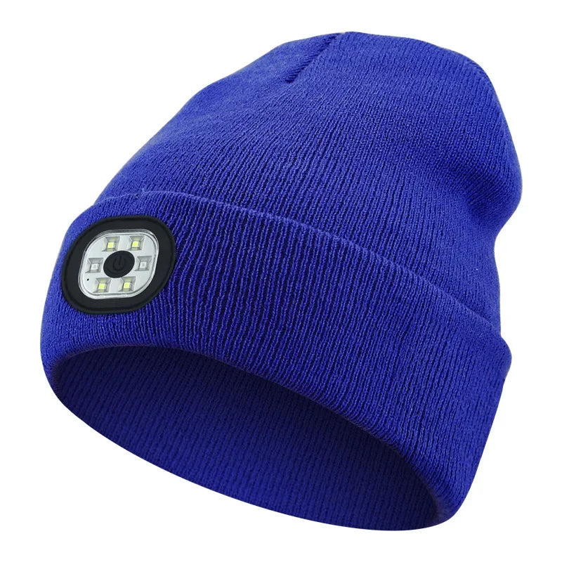 Rechargeable LED Beanie Hat