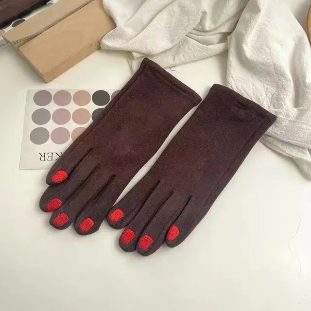 Touchscreen Winter Gloves with Nail-Friendly Design