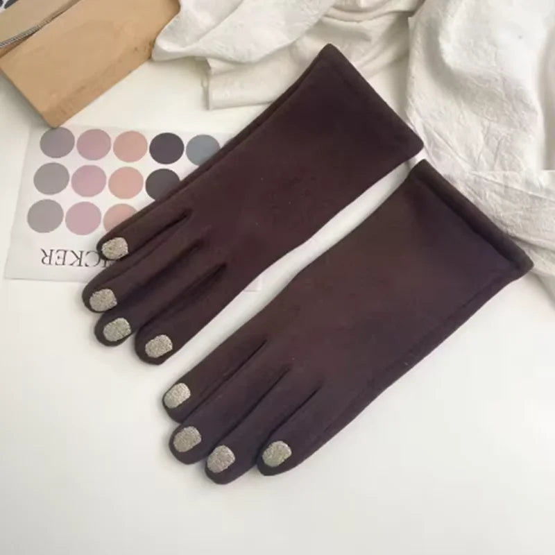 Touchscreen Winter Gloves with Nail-Friendly Design