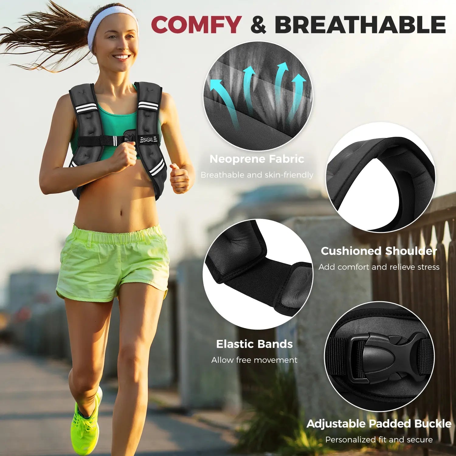 Adjustable Weighted Vest for Home Workouts product image 3