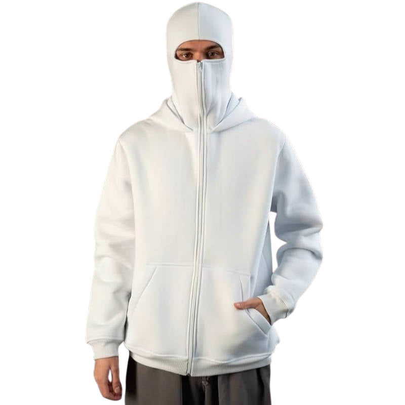 Unisex Full-Zip Balaclava Hoodie