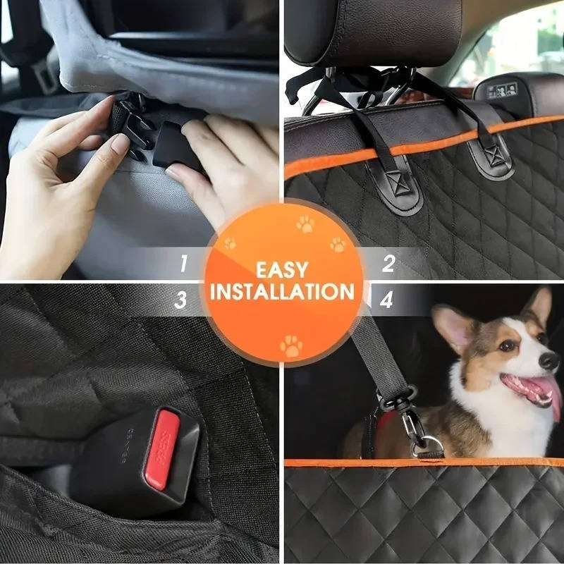 Waterproof Dog Car Seat Protector for Back Seats