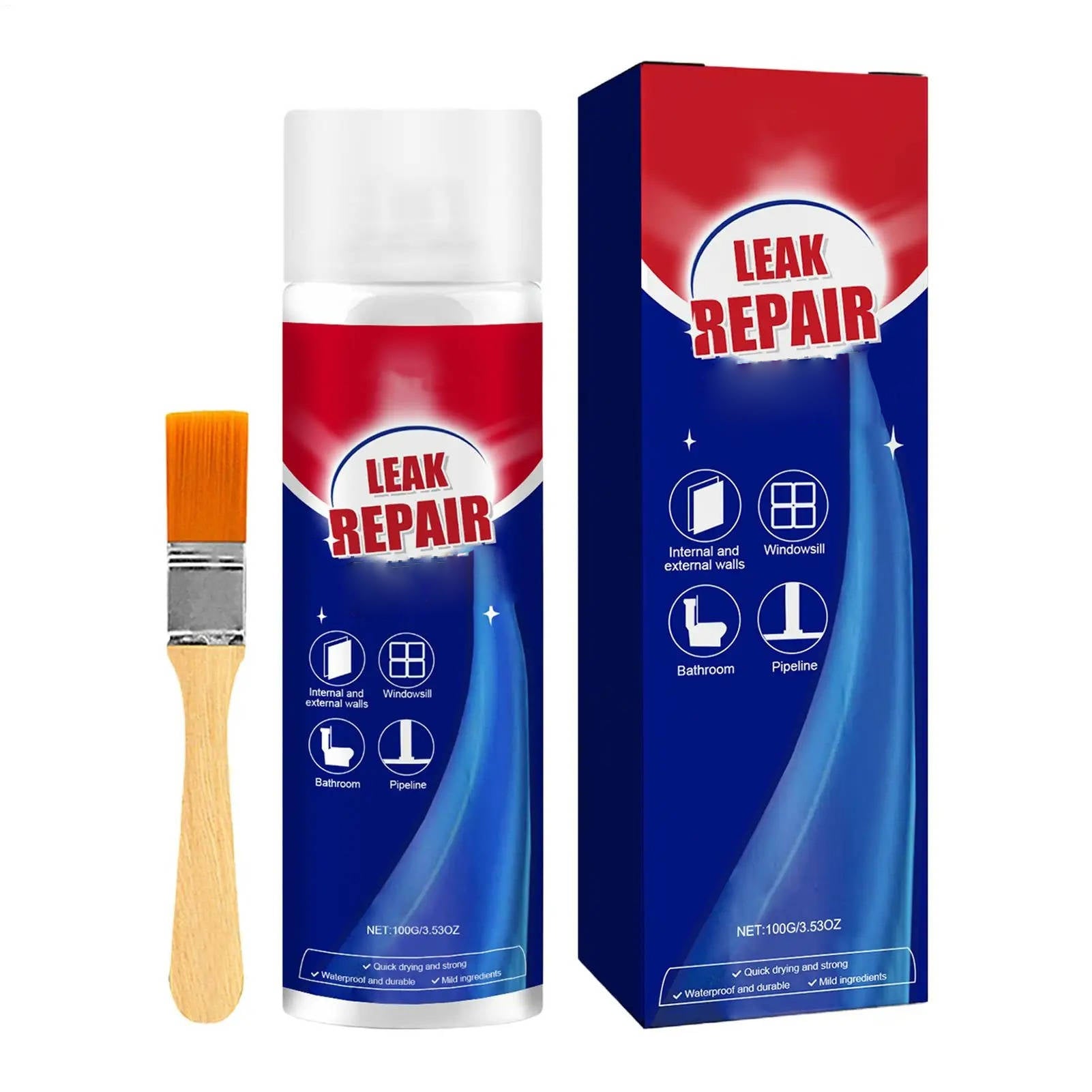 Waterproof Leak Repair Sealant Spray – 2 Pack