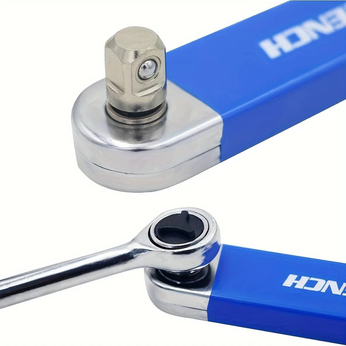 Chain-Drive Extension Wrench with 3 Adapters