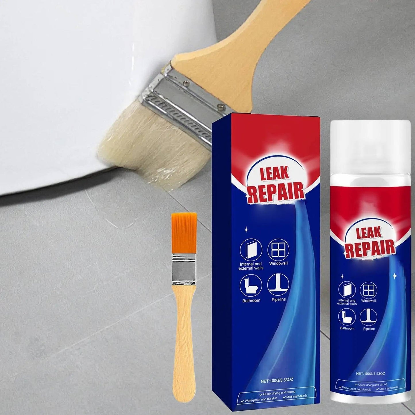 Waterproof Leak Repair Sealant Spray – 2 Pack