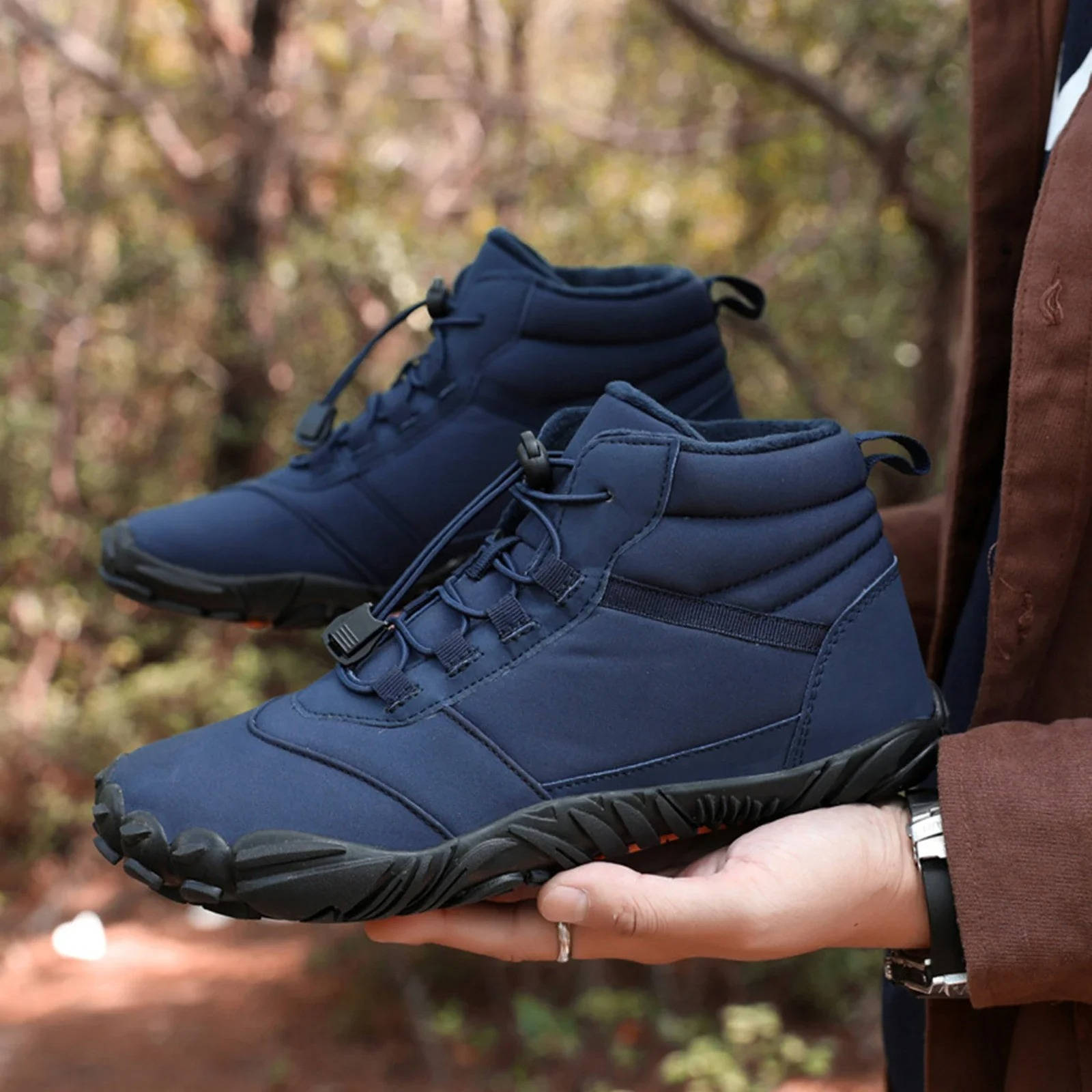 Waterproof Winter Barefoot Shoes with Fleece Lining