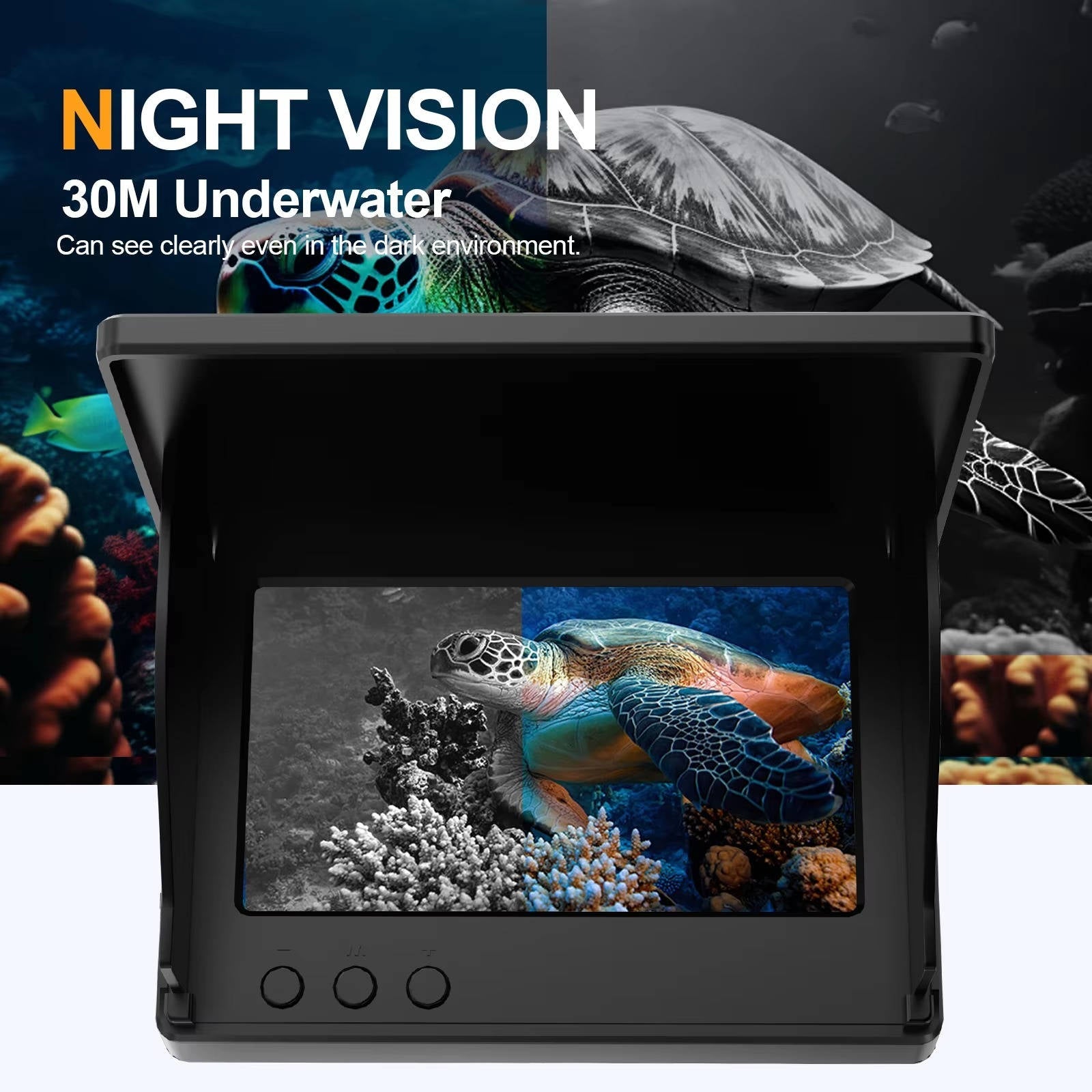 Portable Fish Finder with 4.3" LCD & Underwater Camera