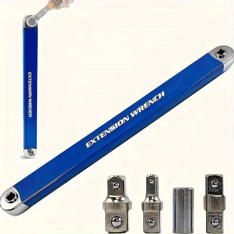 Chain-Drive Extension Wrench with 3 Adapters