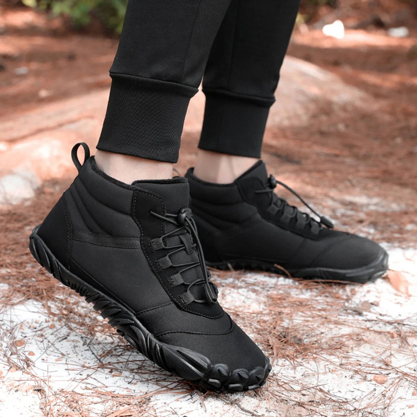 Waterproof Winter Barefoot Shoes with Fleece Lining