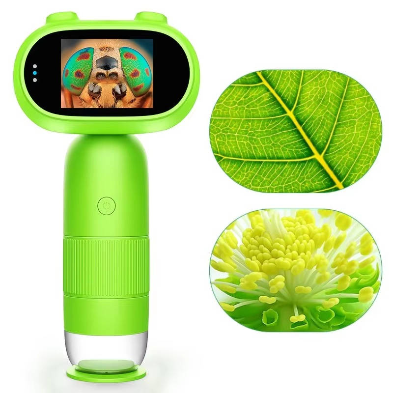 Handheld Kids Microscope for Science Learning and Outdoor Exploring