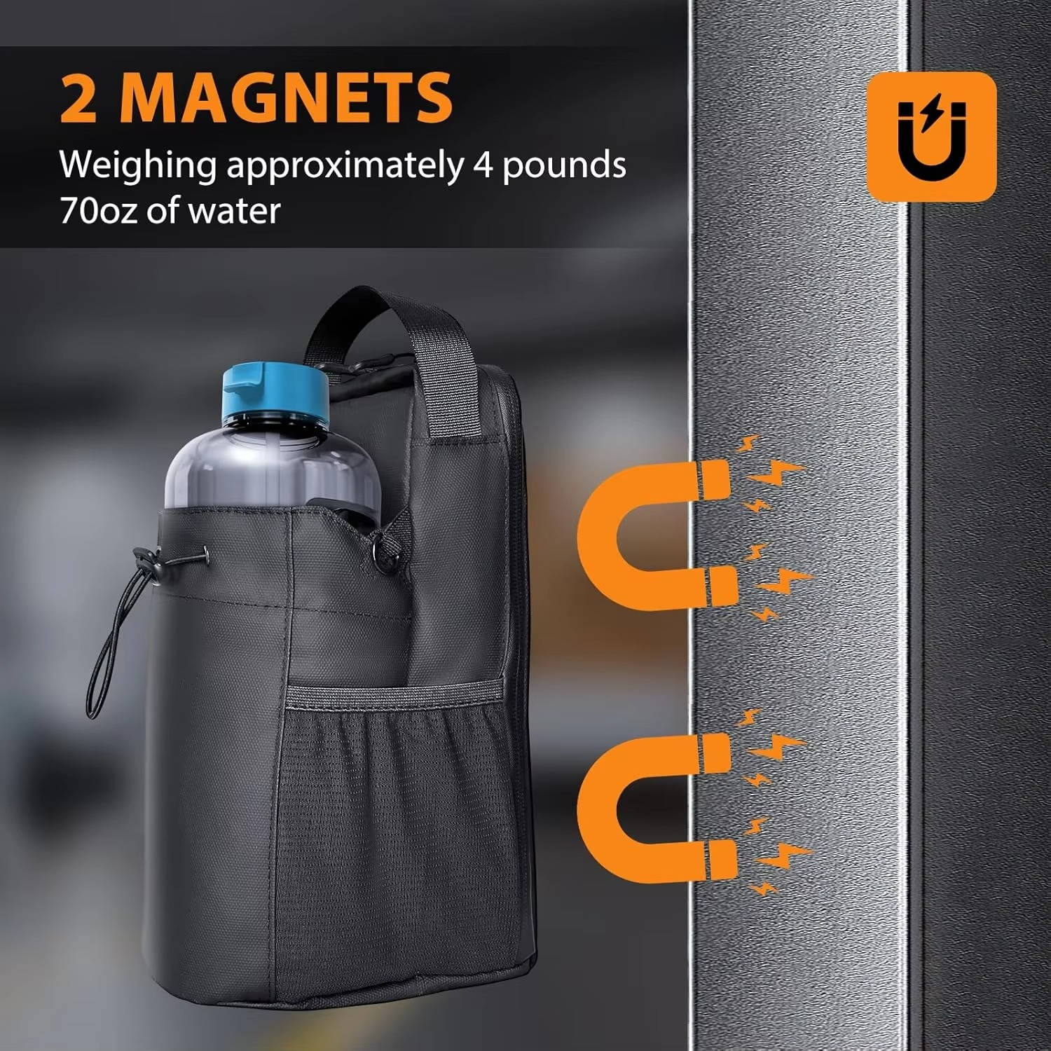 Compact Versatile Gym Bag with Magnetic Design