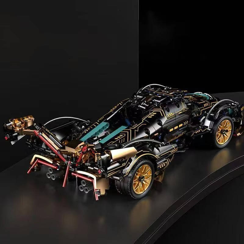 1690-Piece V12 Supercar Building Block Set