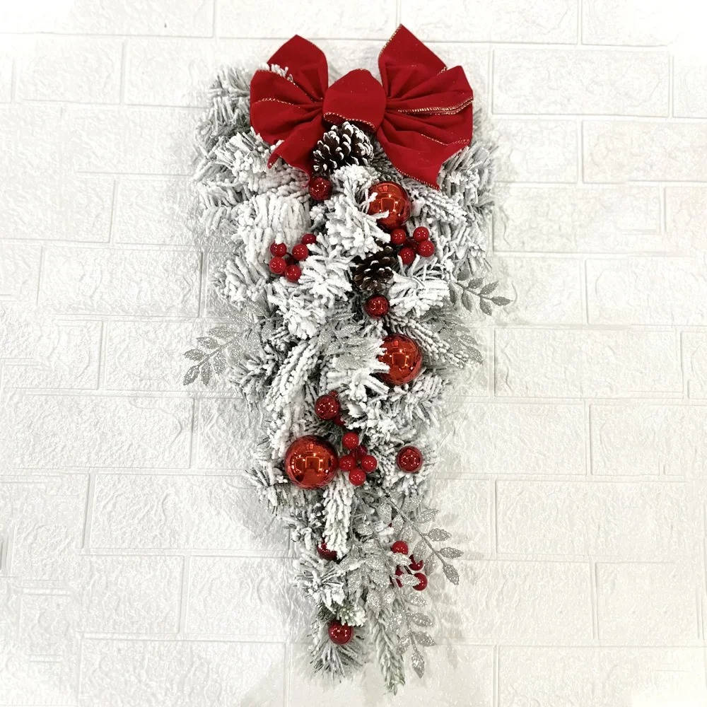 Christmas Door Wreath Decoration Set