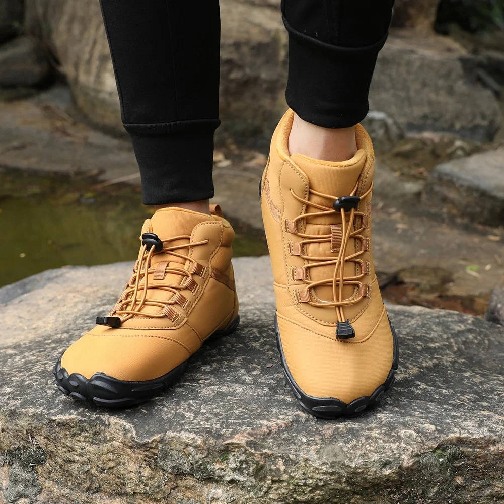 Waterproof Winter Barefoot Shoes with Fleece Lining