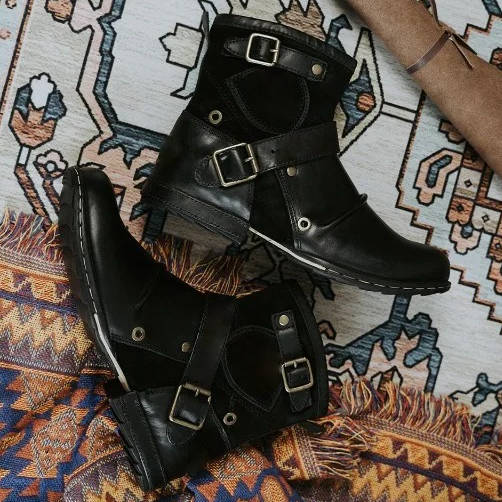 Men’s Vintage Western Slip-On Ankle Boots