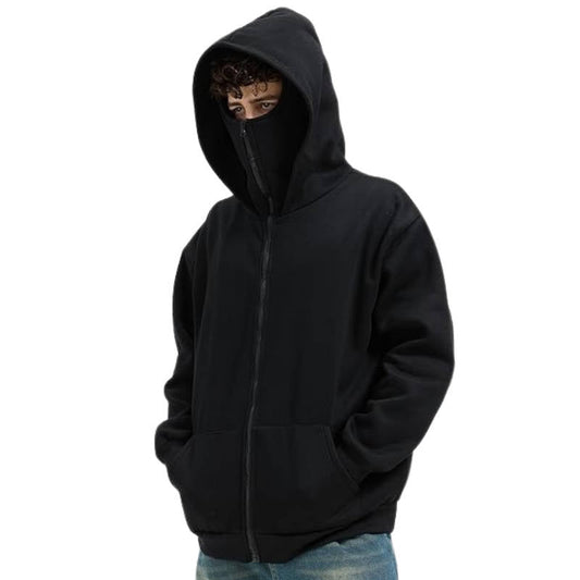 Unisex Full-Zip Balaclava Hoodie