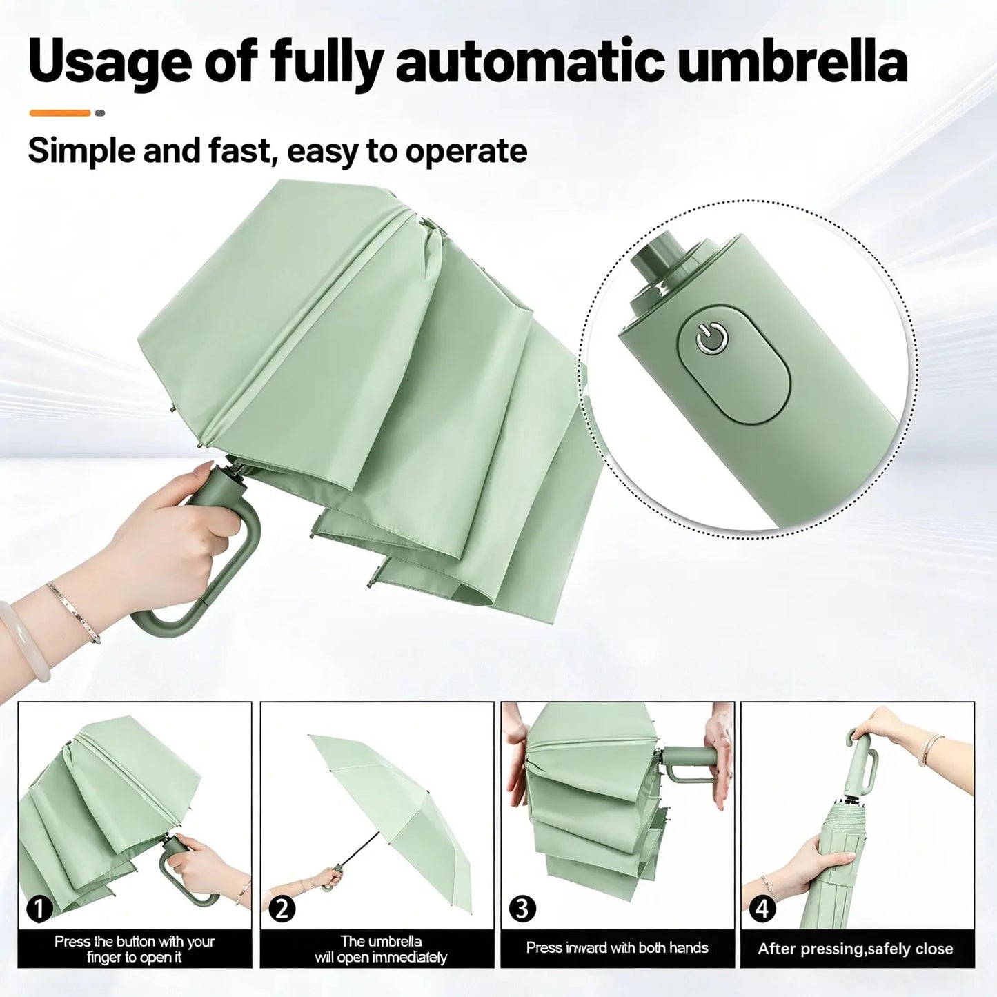 Compact Automatic Foldable Umbrella for Travel product image 4