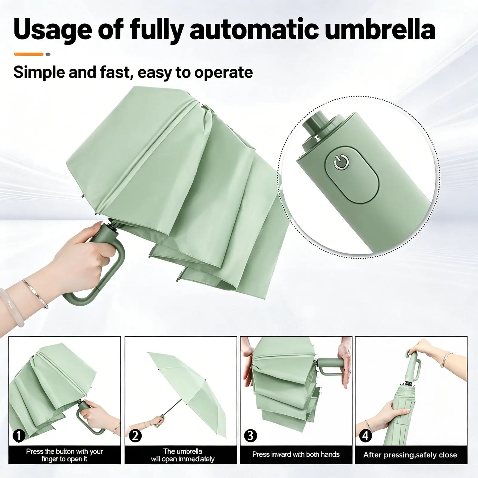 Compact Automatic Foldable Umbrella for Travel product image 4