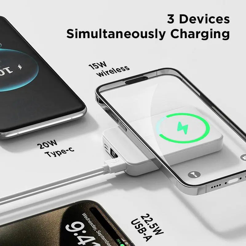 10,000mAh Foldable Magnetic Wireless Power Bank product image 5