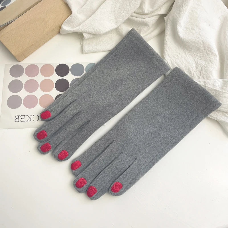 Touchscreen Winter Gloves with Nail-Friendly Design