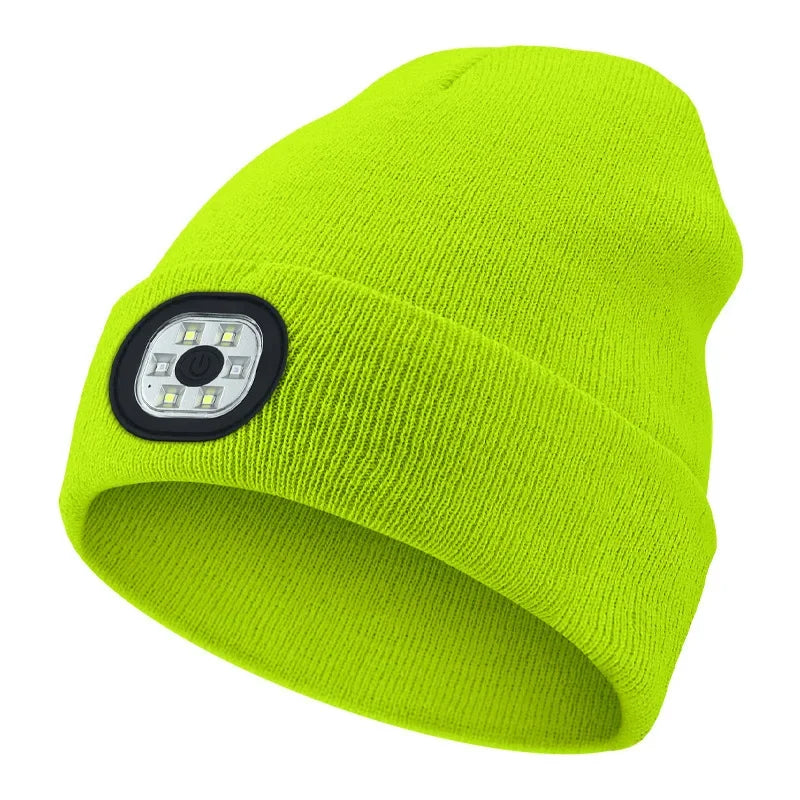 Rechargeable LED Beanie Hat