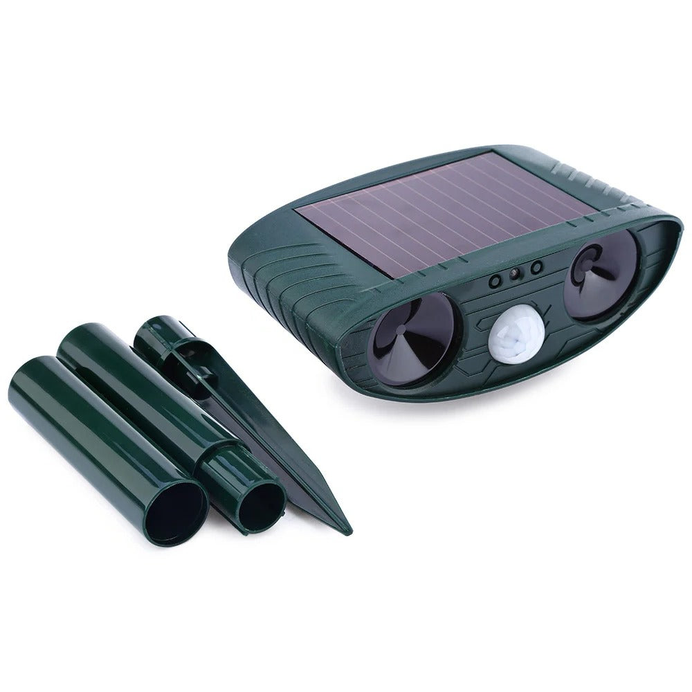 Solar-Powered Ultrasonic Woodpecker Repellent
