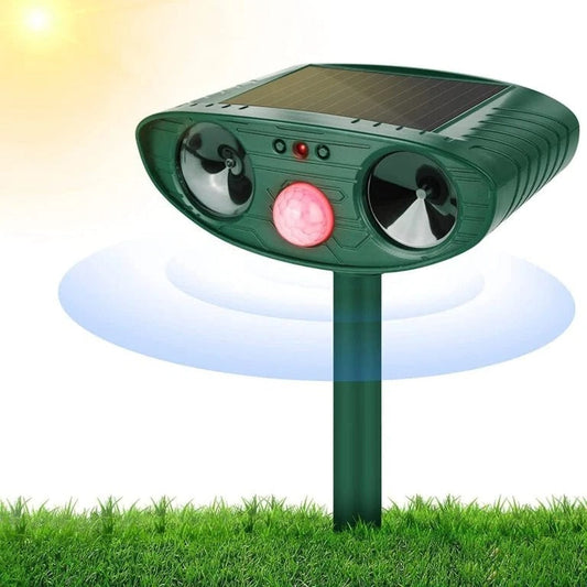 Solar-Powered Ultrasonic Woodpecker Repellent