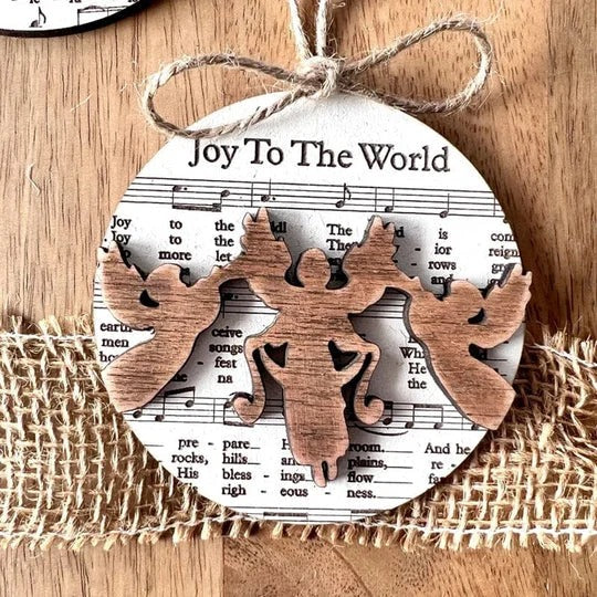 Nativity Music Sheet Christmas Ornaments
