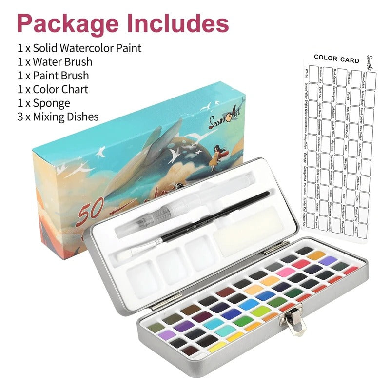 Watercolor Paint Set for Art & Creative Projects