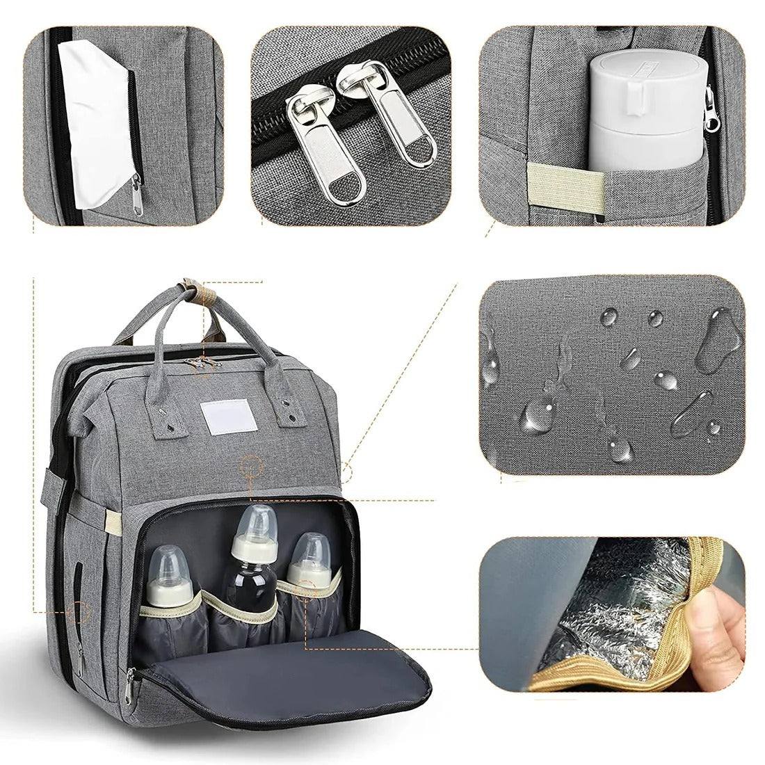 Baby Essentials Parent Backpack with USB Port