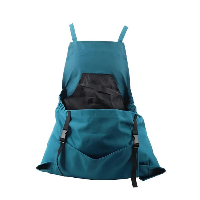 Harvesting Apron with Drop-Release Pouch