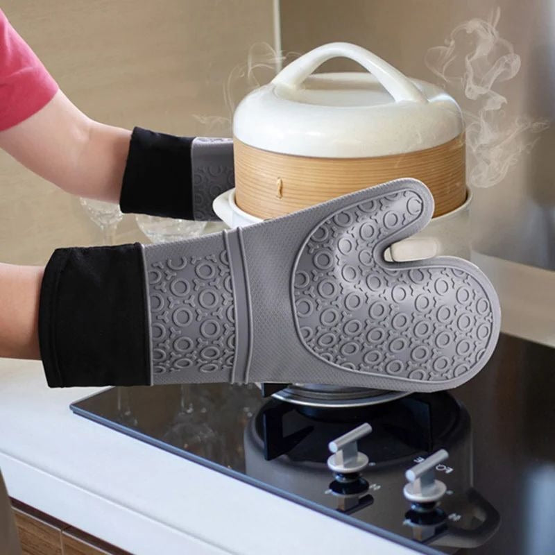 Heat-Resistant Oven Gloves for Cooking and Baking