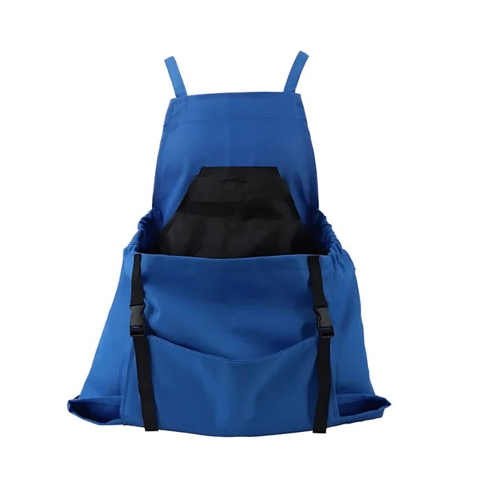 Harvesting Apron with Drop-Release Pouch