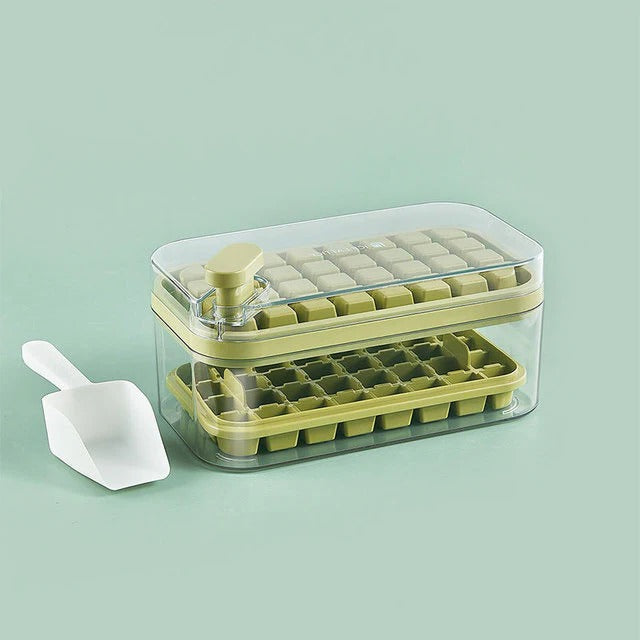 One-Click Ice Tray System for Easy Ice Release