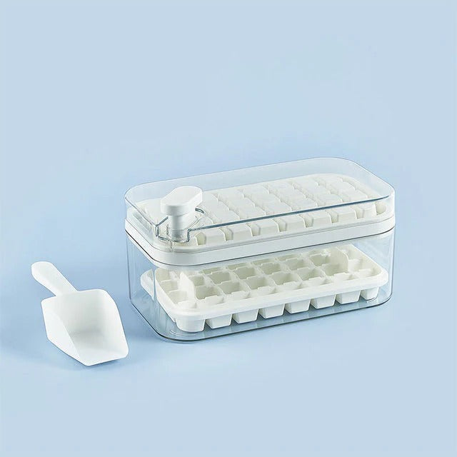 One-Click Ice Tray System for Easy Ice Release