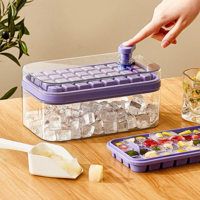 One-Click Ice Tray System for Easy Ice Release