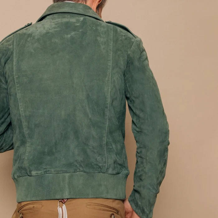 Men’s Retro Lapel Suede Jacket
