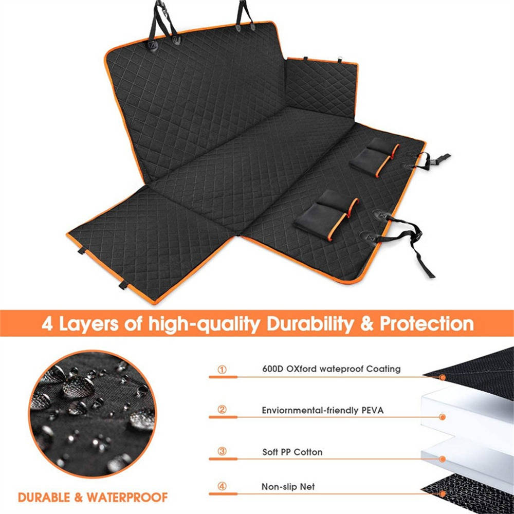 Waterproof Dog Car Seat Protector for Back Seats