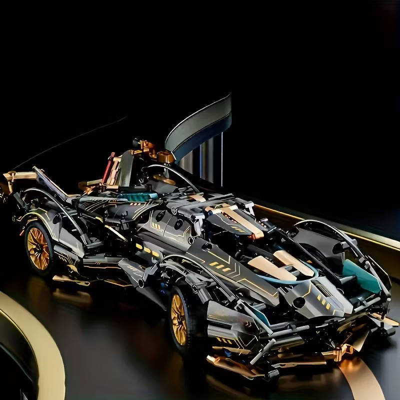 1690-Piece V12 Supercar Building Block Set