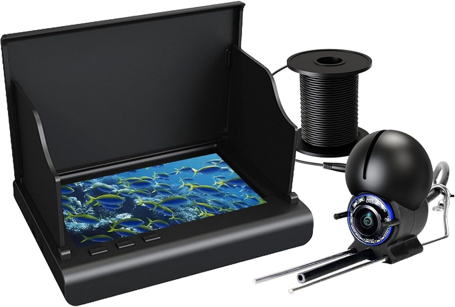 Portable Fish Finder with 4.3" LCD & Underwater Camera