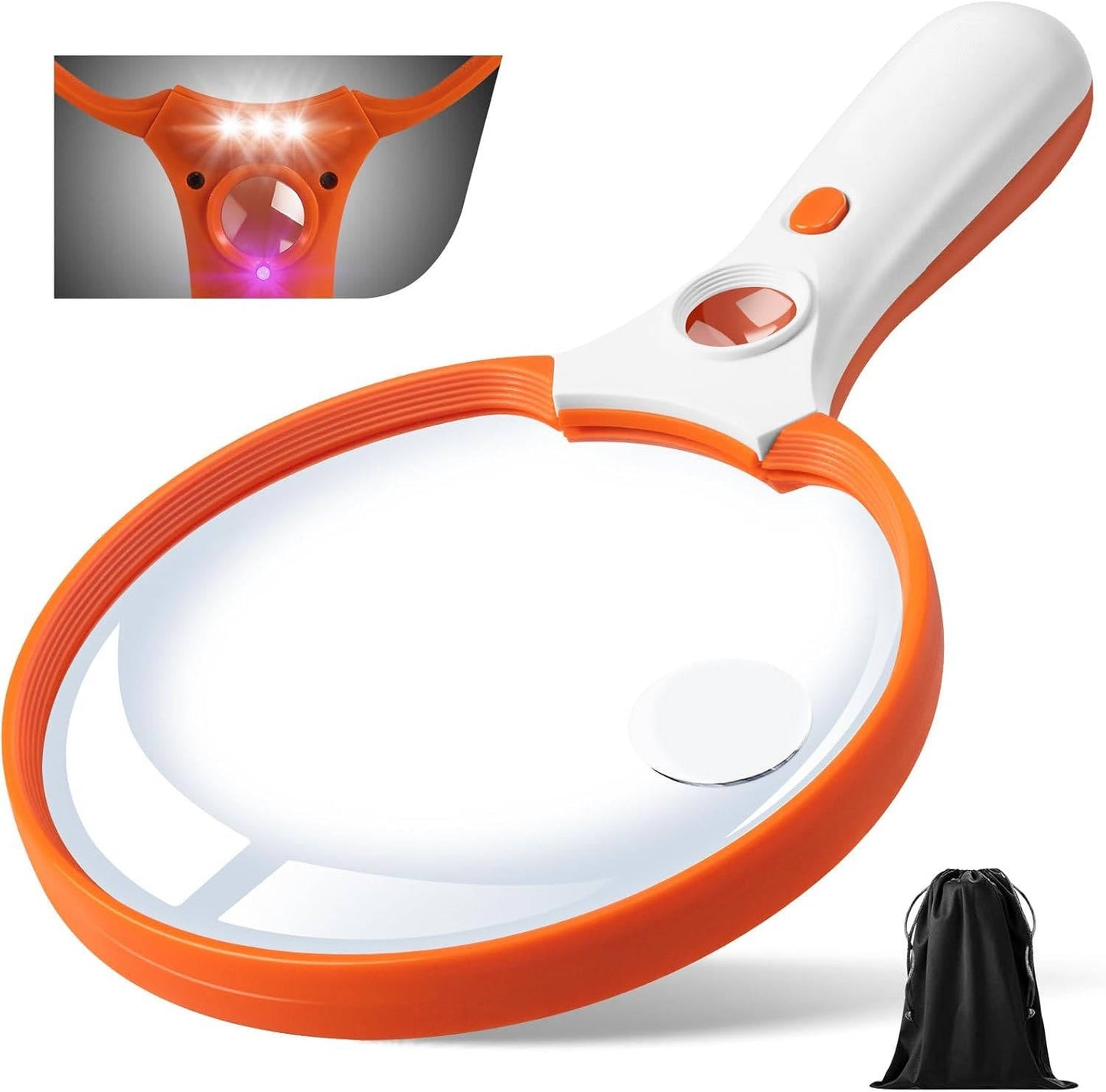 Large Magnifying Glass with LED Light for Reading and Crafts