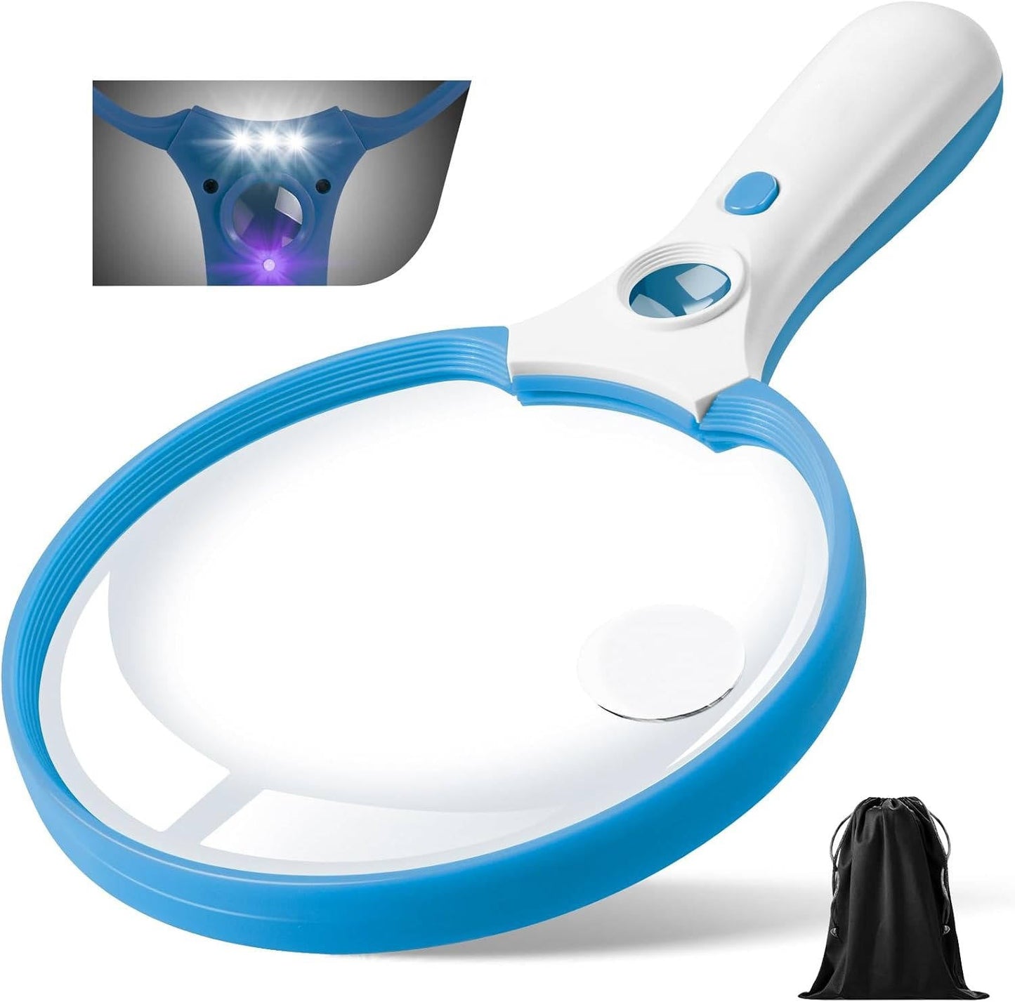Large Magnifying Glass with LED Light for Reading and Crafts