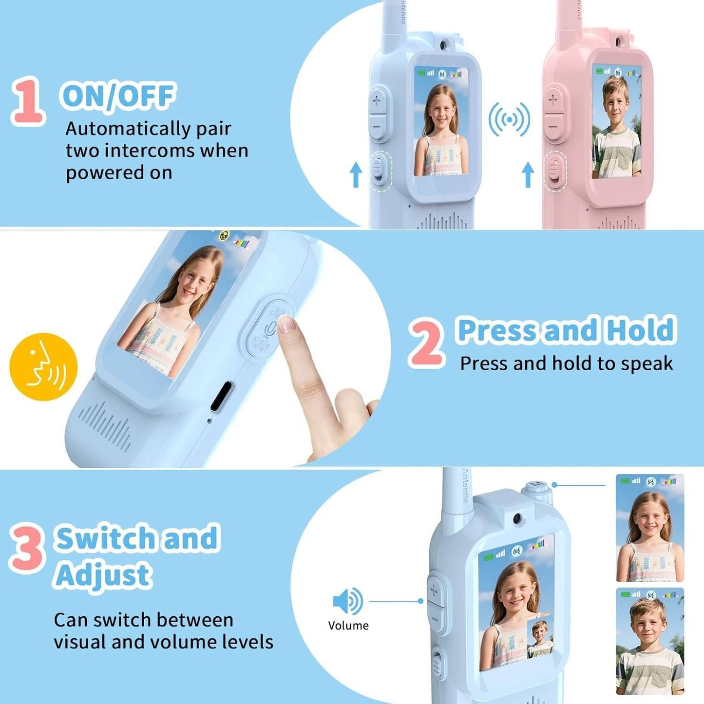 Kids Walkie Talkies 2-Pack