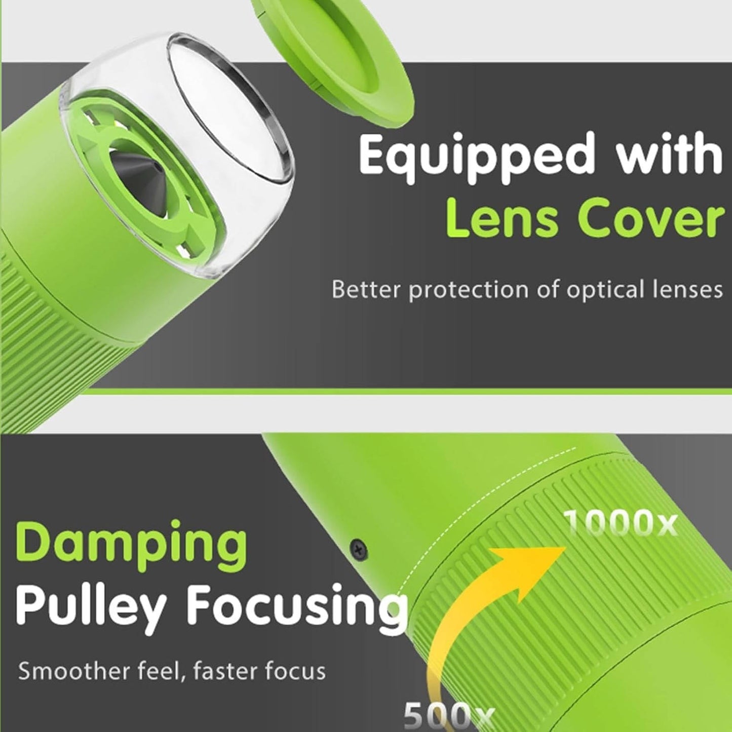 Handheld Kids Microscope for Science Learning and Outdoor Exploring